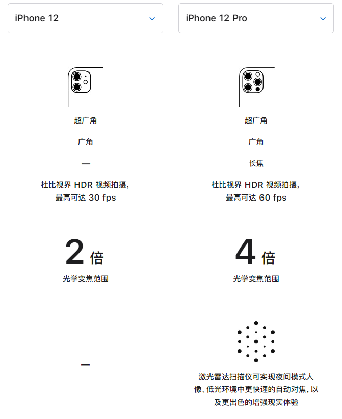 布拖苹果手机维修分享苹果 iPhone 12 与 iPhone 12 Pro 选哪款 